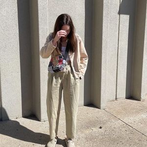 Mango Pleated Trousers